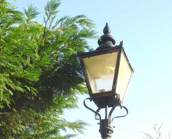 traditional gas lamp